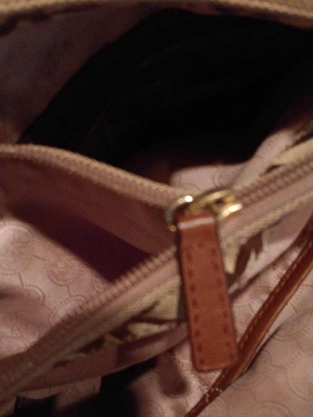 Michael Kors Monogram Brown Canvas Tote with Leather Strapso5 - Picture 10 of 10